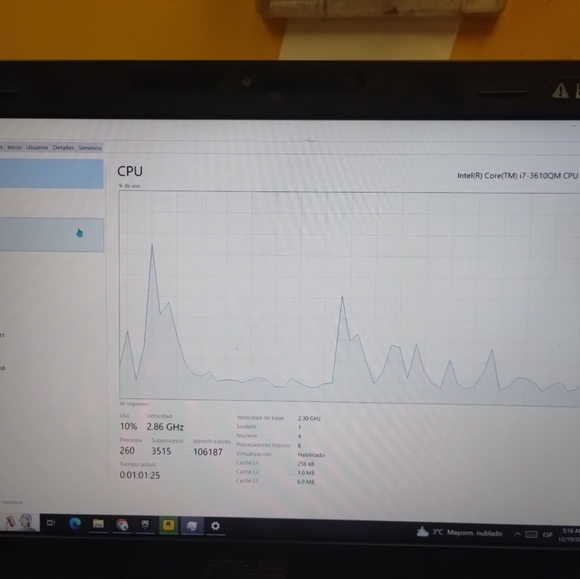 ASUS ROG G55V INTEL CORE I7-3610QM @ 2.30GHz 16GB RAM 1TB SSD WIN-10 - Picture 6 of 7